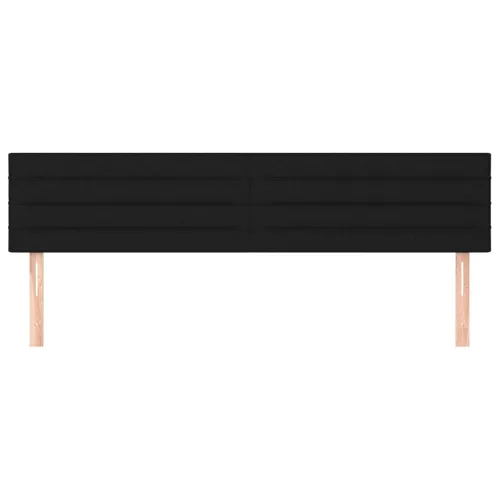 Uzglavlja crna 160x5x78/88 cm od tkanine - Crna 160 cm Nisko Cijena