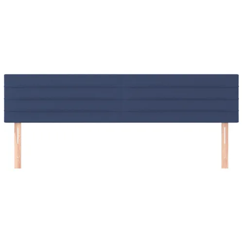 Uzglavlja plava 160x5x78/88 cm od tkanine - Plava 160 cm Nisko Cijena