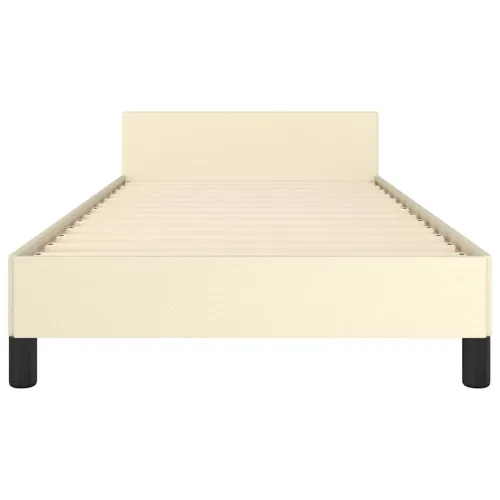 Okvir za krevet s uzglavljem bez madraca krem 80x200 cm - Krema 80 x 200 cm Cijena