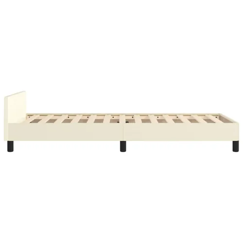 Okvir za krevet s uzglavljem bez madraca krem 80x200 cm - Krema 80 x 200 cm Cijena
