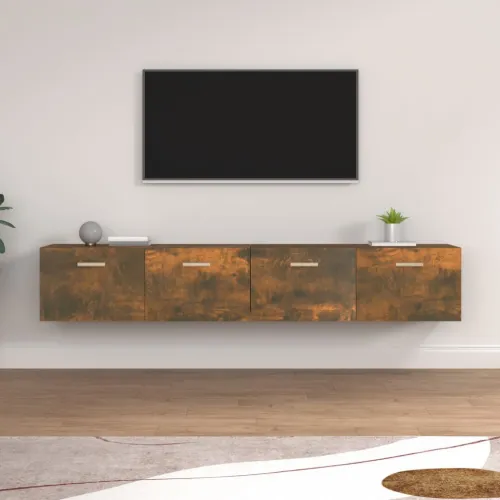 Zidni ormarići 2 kom boja hrasta 100x36,5x35 cm drveni - Dimljeni hrast 100 x 36.5 x 35 cm 1 1 Cijena