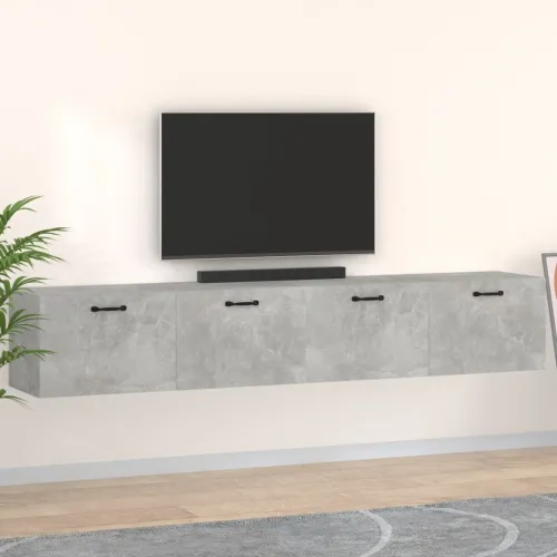 Zidni ormarići 2 kom boja siva betona 100x36,5x35 cm drveni - Beton siva 100 x 36.5 x 35 cm 1 1 Cijena