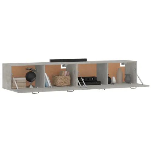 Zidni ormarići 2 kom boja siva betona 100x36,5x35 cm drveni - Beton siva 100 x 36.5 x 35 cm 1 1 Cijena
