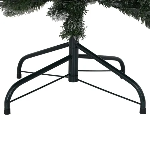 Umjetno božićno drvce sa snijegom 180 cm PVC i PE - 180 cm bez LED svjetala Zelena i bijela Cijena