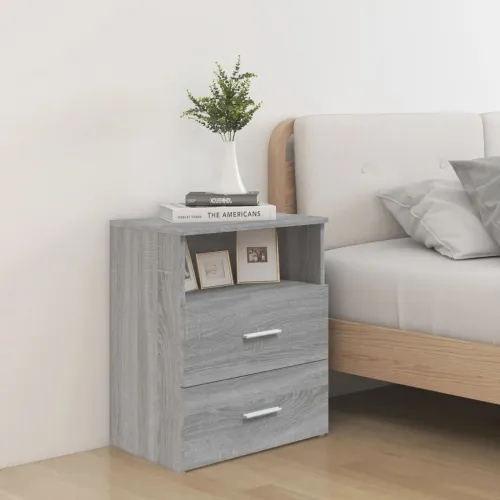 Noćni ormarić boja sivog hrasta sonome 50 x 32 x 60 cm - Sivi hrast sonoma 1 Sivi hrast sonoma 1 Cijena