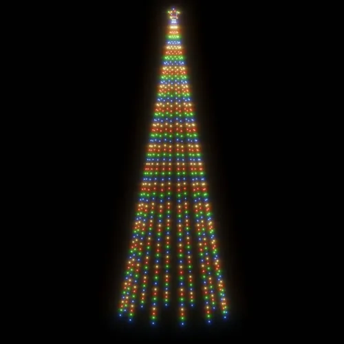 Stožasto božićno drvce šareno 732 LED žarulje 160 x 500 cm - Šareni 500 x 160 cm Cijena