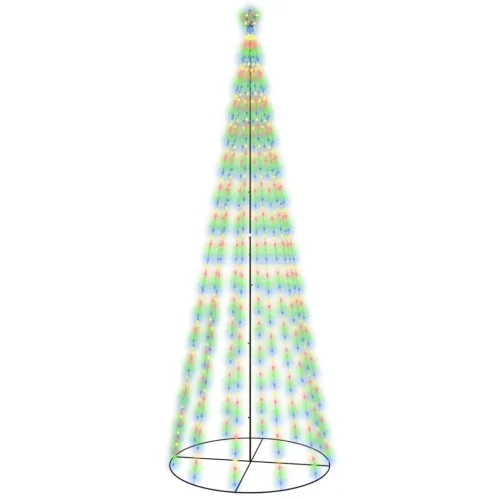 Stožasto božićno drvce šareno 732 LED žarulje 160 x 500 cm - Šareni 500 x 160 cm Cijena
