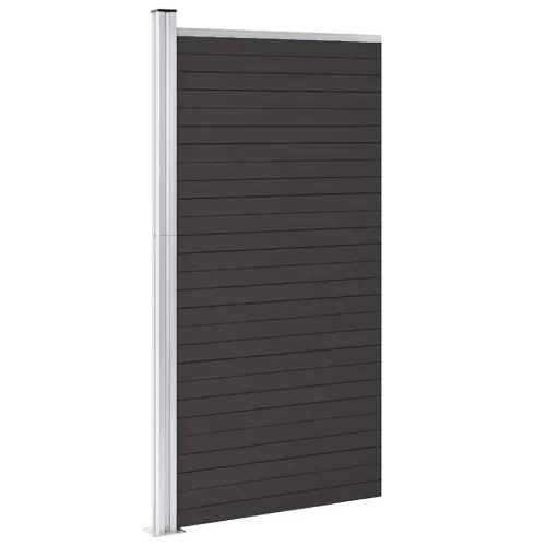 Panel za ogradu WPC 95 x 186 cm crni - Crna 1 Cijena
