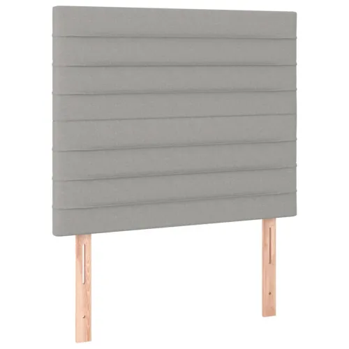 Uzglavlje svijetlosivo 90x5x118/128 cm tkanina - Svjetlosiva 90 cm Visoko Cijena