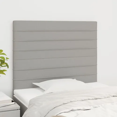 Uzglavlje svijetlosivo 100x5x118/128 cm tkanina - Svjetlosiva 100 cm Visoko Cijena