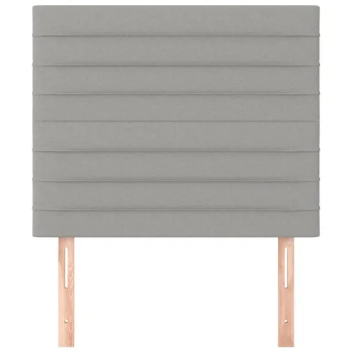 Uzglavlje svijetlosivo 100x5x118/128 cm tkanina - Svjetlosiva 100 cm Visoko Cijena