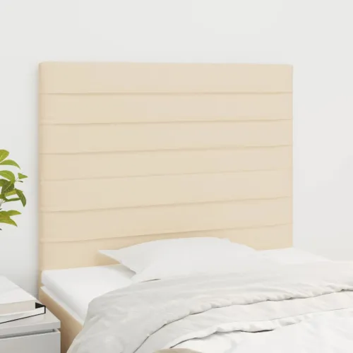 Uzglavlje krem boje 100x5x118/128 cm tkanina - Krema 100 cm Visoko Cijena