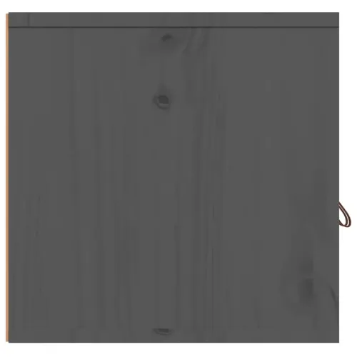 Zidni ormarić sivi 80 x 30 x 30 cm od masivne borovine - Siva 1 1 Cijena
