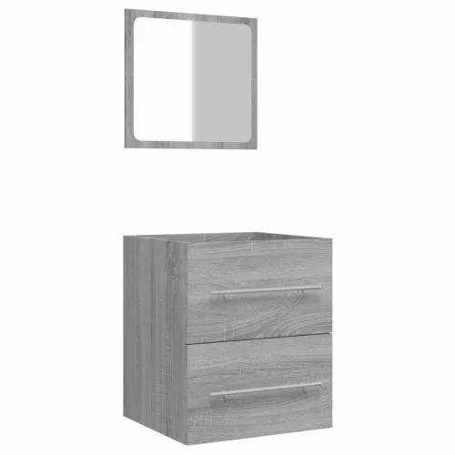 Kupaonski ormarić s ogledalom boja sivog hrasta 41x38,5x48 cm - Sivi hrast sonoma 1 2 Cijena