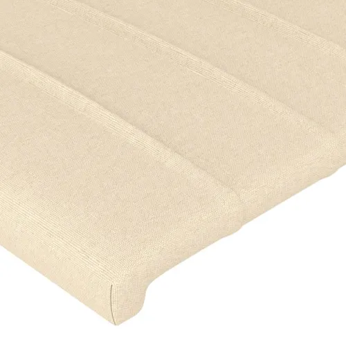Uzglavlje krem 90x5x78/88 cm od tkanine - Krema 90 cm 1 Nisko Cijena