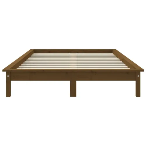Okvir za krevet smeđa boja meda 140x200 cm od masivne borovine - boja meda 140 x 200 cm Boja meda 140 x 200 cm Cijena