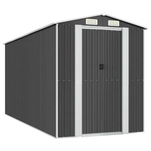 Vrtna kućica - Vrtno spremište antracit 192 x 440 x 223 cm pocinčani čelik - 192 x 440 x 223 cm 1 192 x 440 x 223 cm Cijena