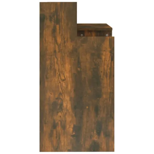 Radni stol s LED svjetlima boja hrasta 97 x 45 x 90 cm drveni - Dimljeni hrast Cijena