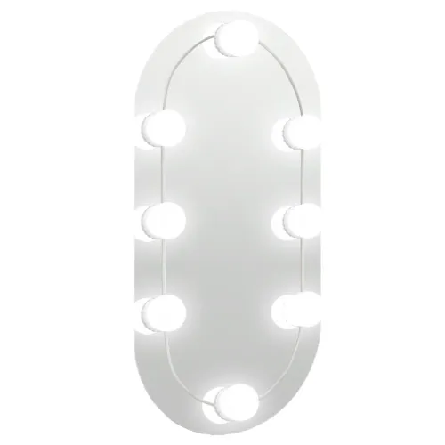 Ogledalo s LED svjetlima 40 x 20 cm stakleno ovalno - 40 x 20 cm s LED svjetlima Ovalno Cijena