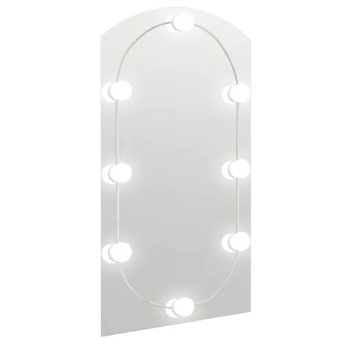 Ogledalo s LED svjetlima 90 x 45 cm stakleno u obliku luka - 90 x 45 cm s LED svjetlima Luk Cijena
