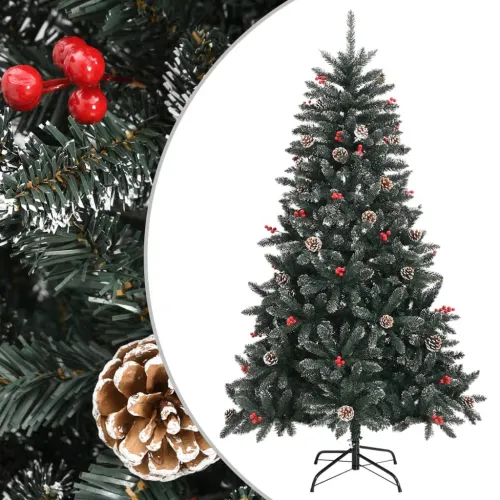 Umjetno božićno drvce sa stalkom zeleno 150 cm PVC - 150 cm bez LED svjetala Cijena