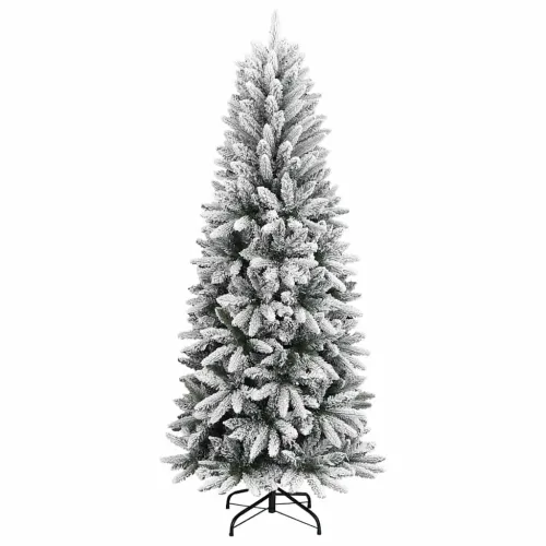 Božićna drvca Topla bijela PVC, plastika, čelik i PE - Zelena i bijela 120 cm 1 bez LED svjetala Cijena