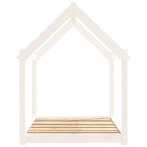 Krevet za pse bijeli 111x80x100 cm od masivne borovine - Bijela 111 x 80 x 100 cm Cijena
