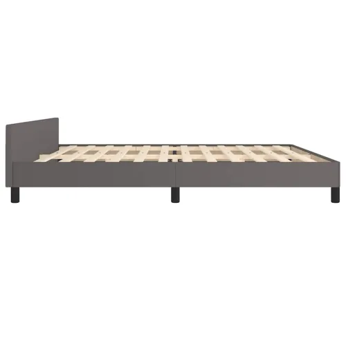 Okvir kreveta s uzglavljem bez madraca sivi 200x200 cm - Siva 200 x 200 cm Cijena