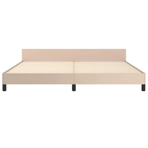 Okvir za krevet s uzglavljem bez madraca cappuccina 200x200 cm - Boja cappuccina 200 x 200 cm Cijena