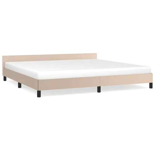 Okvir za krevet s uzglavljem bez madraca cappuccina 200x200 cm - Boja cappuccina 200 x 200 cm Cijena
