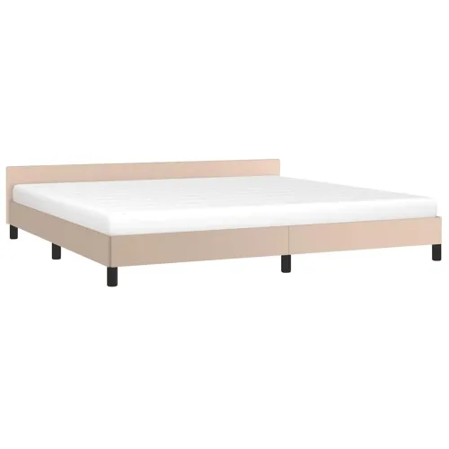 Okvir za krevet s uzglavljem bez madraca cappuccina 200x200 cm - Boja cappuccina 200 x 200 cm Cijena