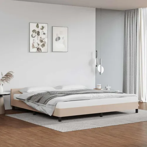 Okvir za krevet s uzglavljem bez madraca cappuccina 200x200 cm - Boja cappuccina 200 x 200 cm Cijena