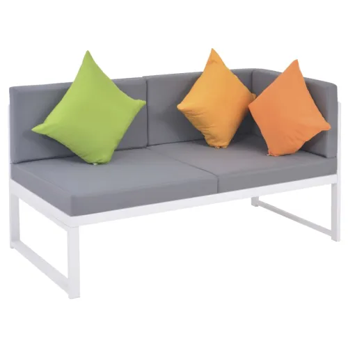4-Dijelna vrtna garnitura s jastucima od aluminija i WPC-a - Sofa set Da 4 Cijena