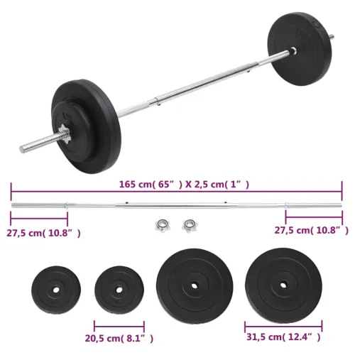 Komplet dvoručnih utega s pločama 30 kg - Dvoručni uteg 30 kg (10/2 kg) 1 Cijena