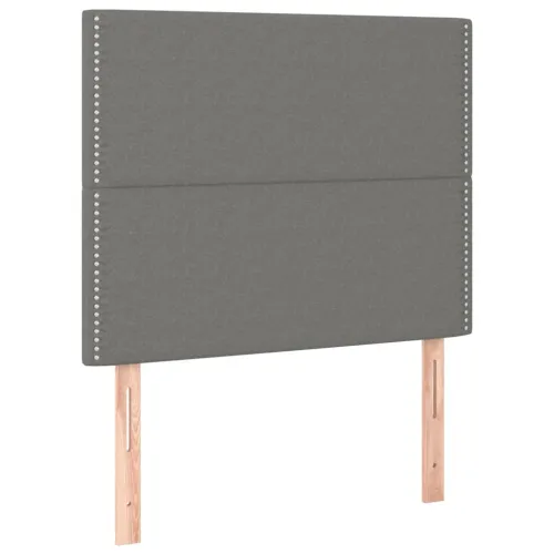 Uzglavlje tamno sivo 90x5x118/128 cm tkanina - Tamno siva 90 cm Visoko Cijena