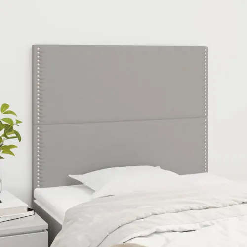 Uzglavlje svijetlosivo 100x5x118/128 cm tkanina - Svjetlosiva 100 cm Visoko Cijena