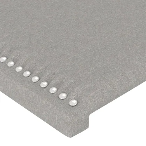 Uzglavlje svijetlosivo 100x5x118/128 cm tkanina - Svjetlosiva 100 cm Visoko Cijena