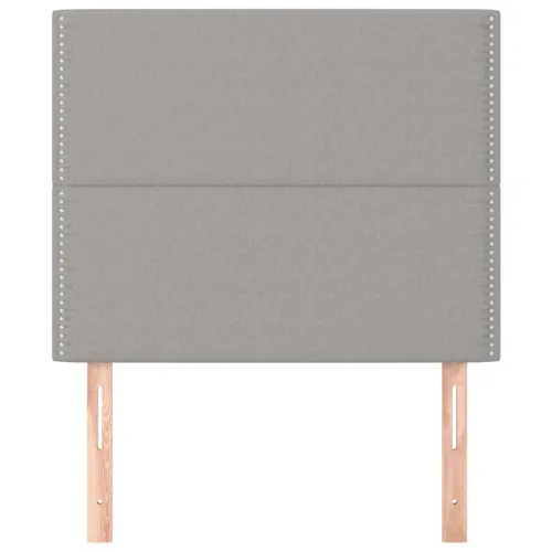 Uzglavlje svijetlosivo 100x5x118/128 cm tkanina - Svjetlosiva 100 cm Visoko Cijena