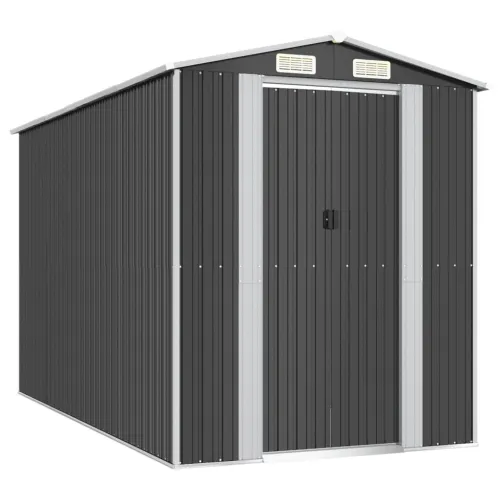 Vrtna kućica - Vrtno spremište antracit 192 x 357 x 223 cm pocinčani čelik  - 192 x 357 x 223 cm 1 192 x 357 x 223 cm Cijena