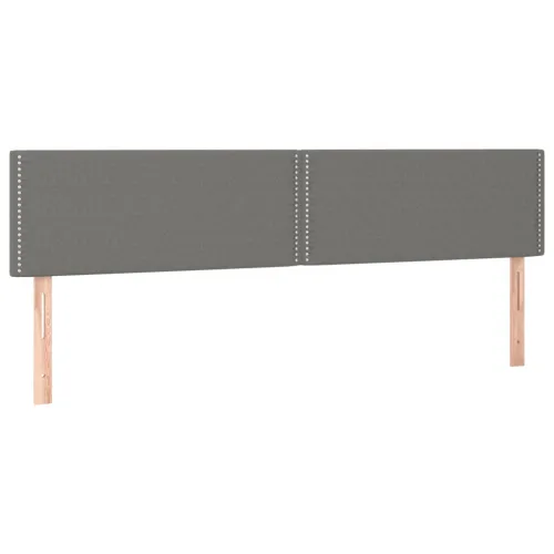 Uzglavlja tamnosiva 180x5x78/88 cm od tkanine - Tamno siva 180 cm Nisko Cijena