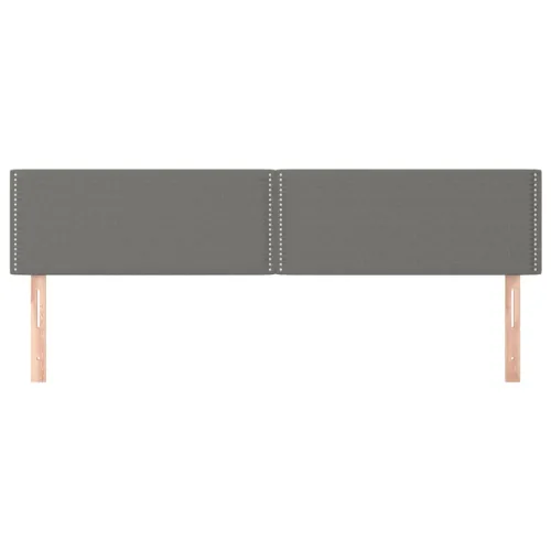 Uzglavlja tamnosiva 180x5x78/88 cm od tkanine - Tamno siva 180 cm Nisko Cijena