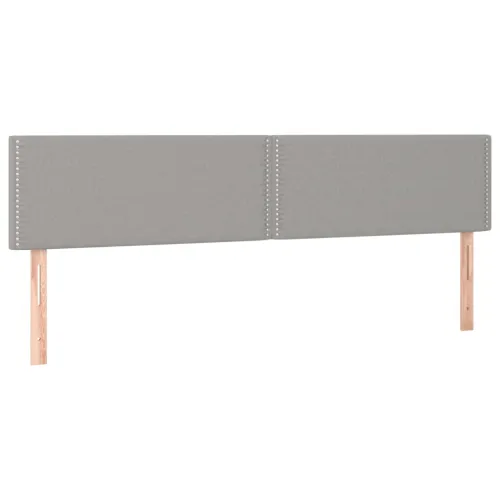 Uzglavlja svjetlosiva 200x5x78/88 cm od tkanine - Svjetlosiva 200 cm Nisko Cijena