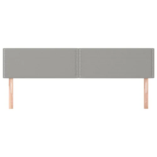 Uzglavlja svjetlosiva 200x5x78/88 cm od tkanine - Svjetlosiva 200 cm Nisko Cijena