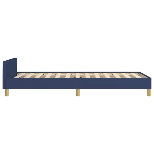 Okvir za krevet s uzglavljem bez madraca plavi 80x200cm tkanine - Plava 80 x 200 cm Cijena