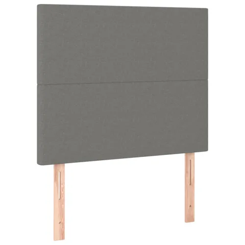 Uzglavlje tamno sivo 80x5x118/128 cm tkanina - Tamno siva 80 cm 1 Visoko Cijena