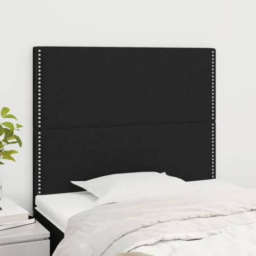 Uzglavlje crno 100x5x118/128 cm tkanina - Crna 100 cm Visoko Cijena