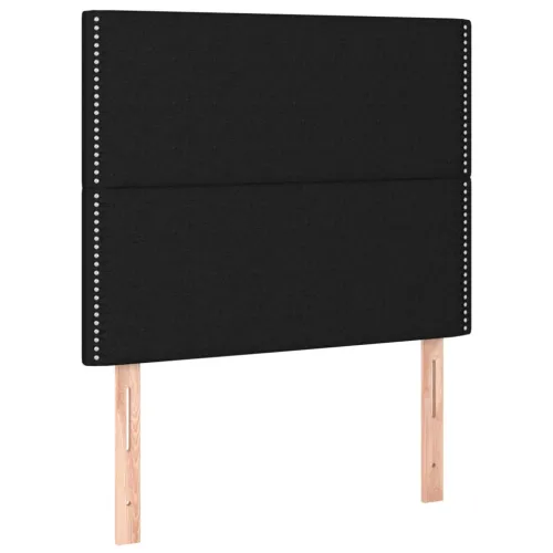 Uzglavlje crno 100x5x118/128 cm tkanina - Crna 100 cm Visoko Cijena