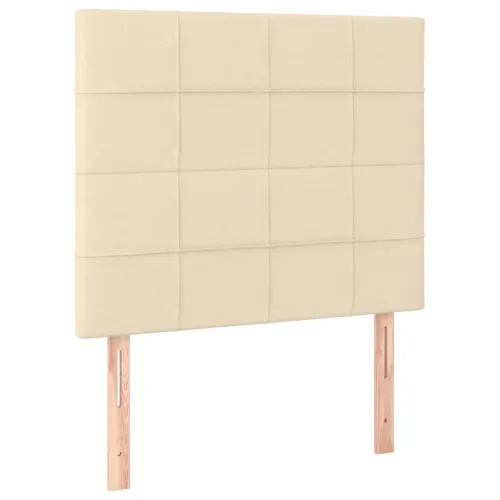 Uzglavlje krem boje 80x5x118/128 cm tkanina - Krema 80 cm Visoko Cijena
