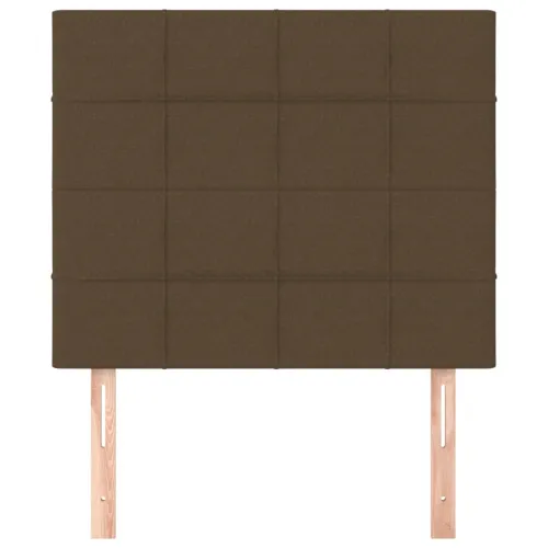 Uzglavlje tamnosmeđe 90x5x118/128 cm tkanina - Tamno smeđa 90 cm 1 Visoko Cijena