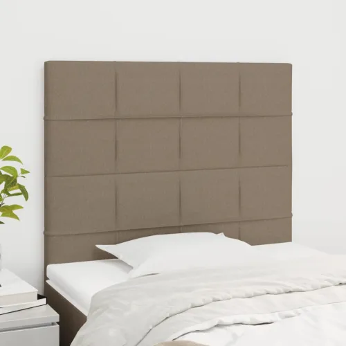 Uzglavlje boje taupe 90x5x118/128 cm tkanina - Sivo-smeđa 90 cm Visoko Cijena